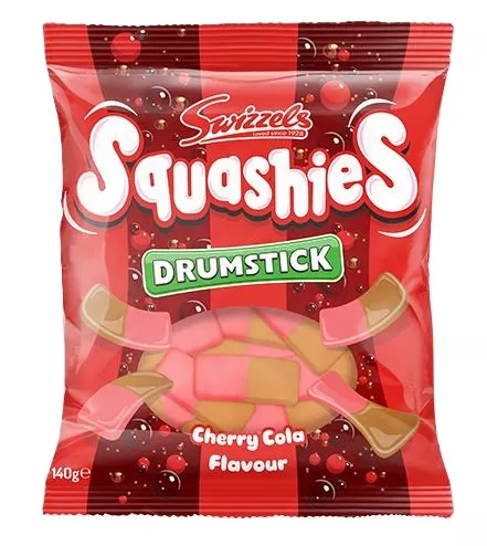 Limited Import - UK Swizzles Squashies - Cherry Cola, 140g Bag