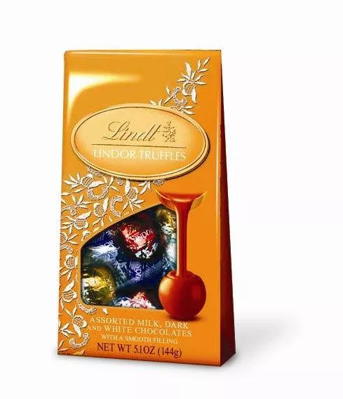 Lindor Assorted Truffles Five Ounce Gift Bags - 6 / Box