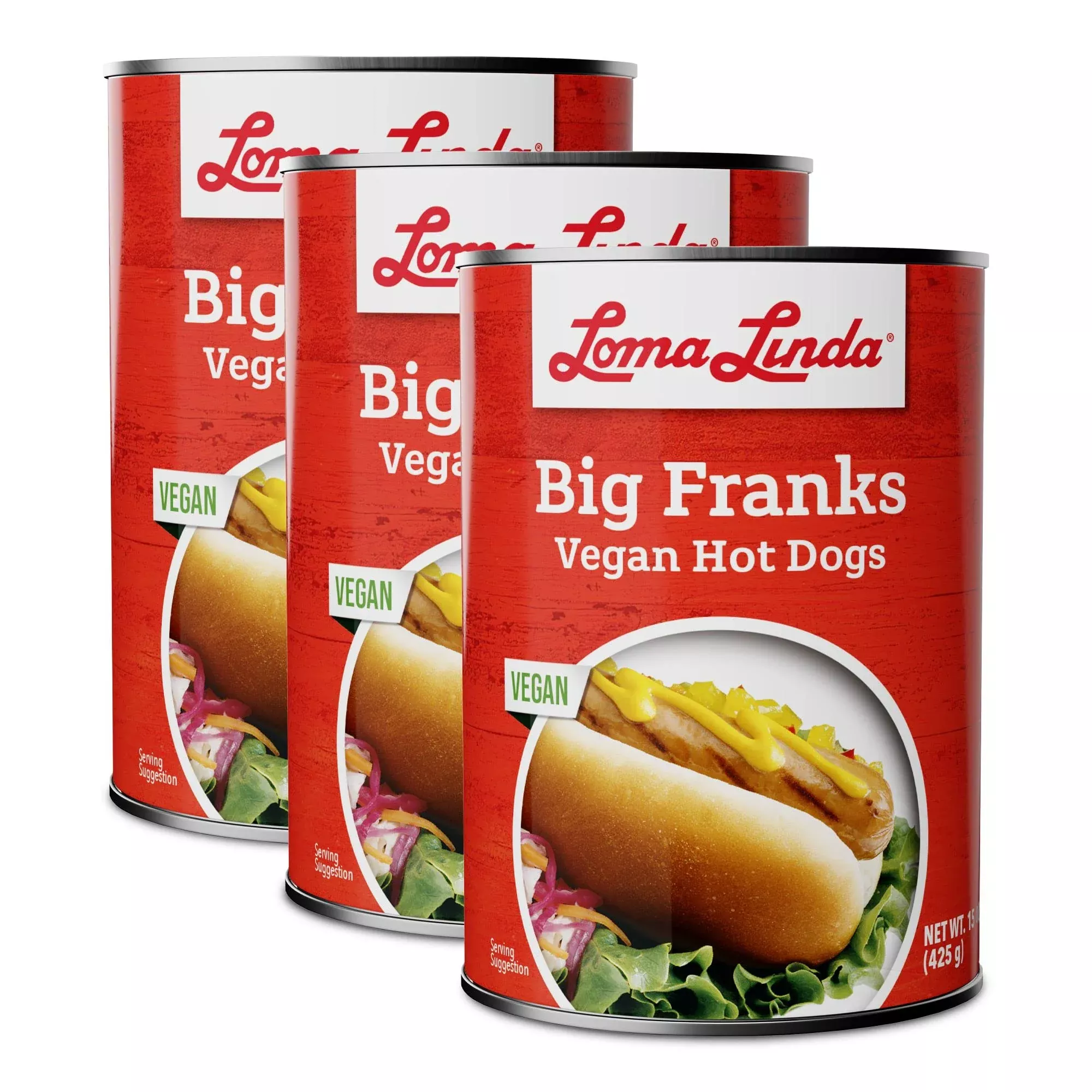 Loma Linda - Plant-Based - Big Franks (15 Oz.) (Pack Of 3)