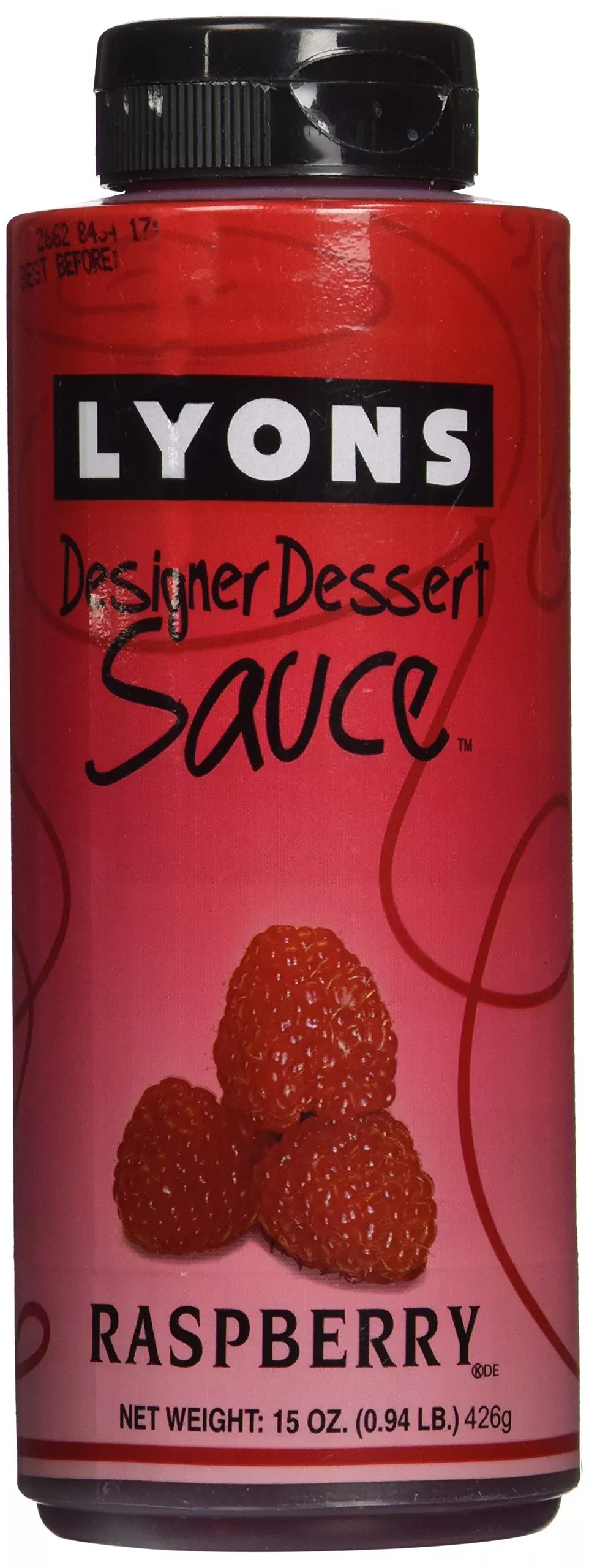 Lyons Raspberry Designer Dessert Sauce, 15 Oz.