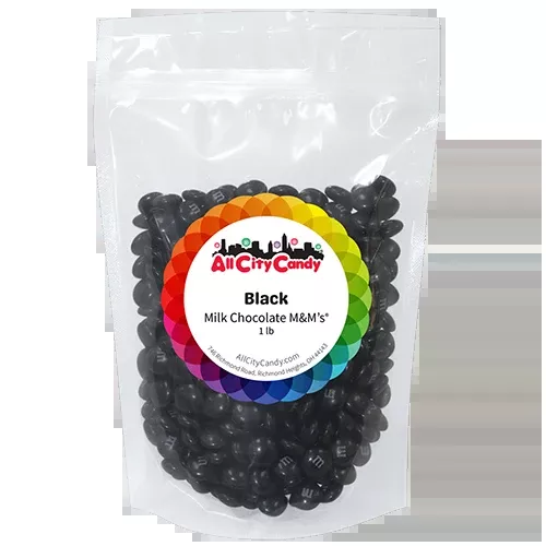 M&M Milk Chocolate Black 1 lb. Bulk Bag