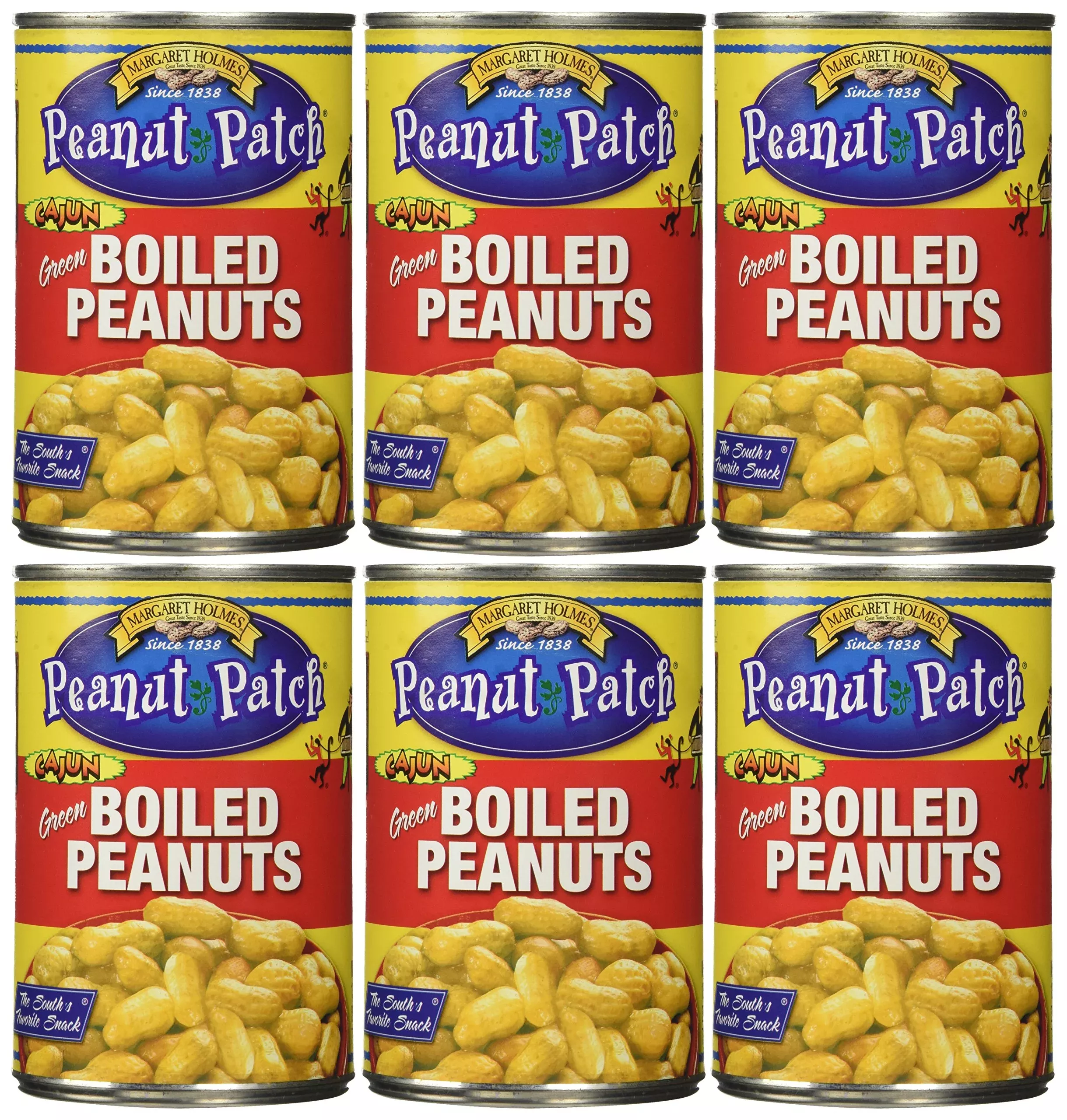 Margaret Holmes 6 Piece Cajun Style Boiled Peanuts, 5.95 Pound (Pack Of 6)