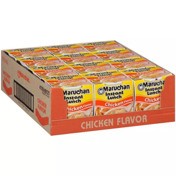 Maruchan Instant Lunch Chicken Noodles 2.25 Ounce Size - 12 Per Case