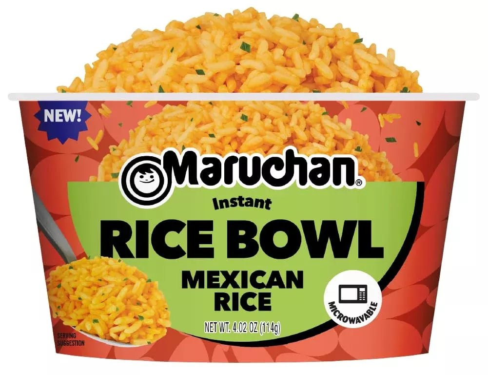 Maruchan Microwavable Mexican Rice Bowl, Instant Spanish Rice, 4.2 Oz, 6 Count