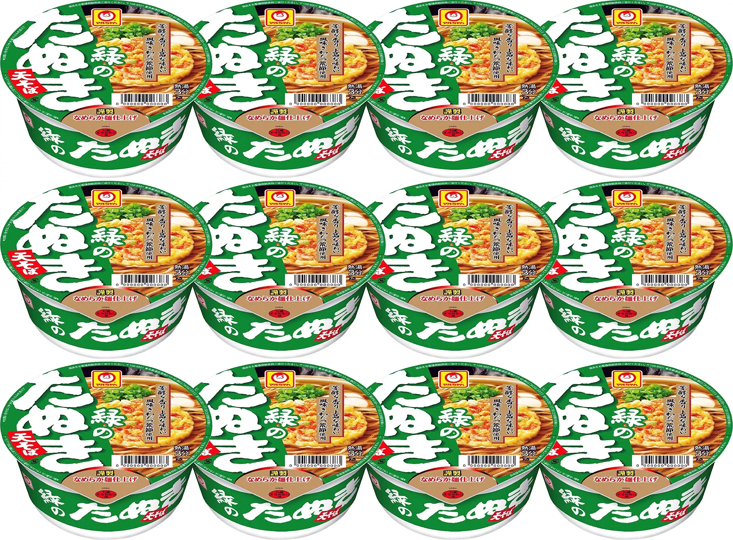 Maruchan Midori Tanuki Soba, 3.49-Ounce Units (Pack Of 12)