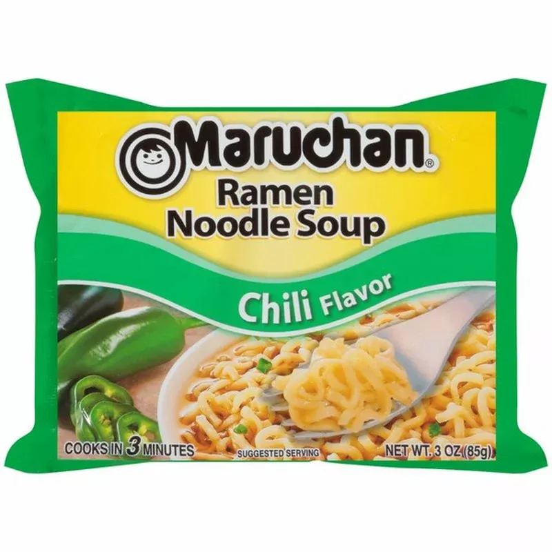 Maruchan Ramen Chili Noodles 3 Ounce Size - 24 Per Case