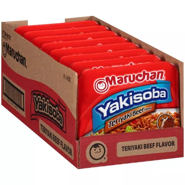 Maruchan Yakisoba Teriyaki Noodles Beef 4 Ounce Size - 8 Per Case
