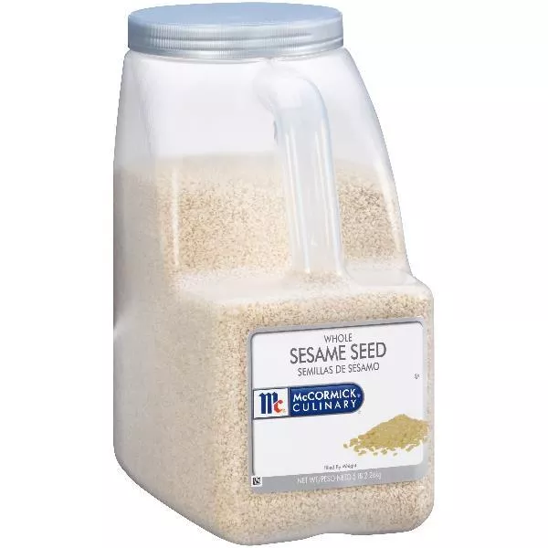 Mccormick Culinary White Sesame Seeds 5 Pound Each - 3 Per Case