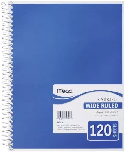 Mead 3 Subject Wide Single Box