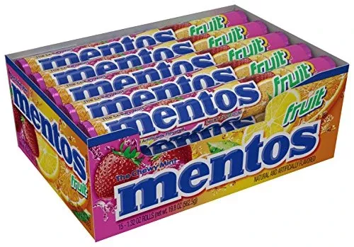 Mentos Asst Fruit 15 Per Box
