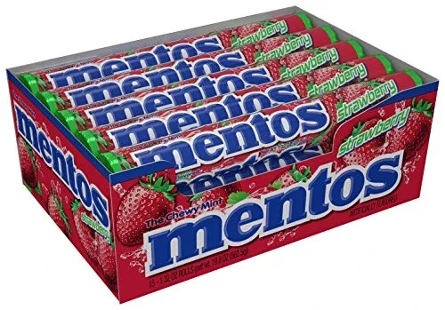 Mentos Strwberry Fresh 15 Per Box