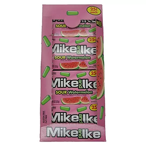 Mike Ike Sour Watermelon Pp 3/ 99 oz 24 Per Box