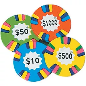 Milk Chocolate Assorted Poker Chips 10LB Bulk