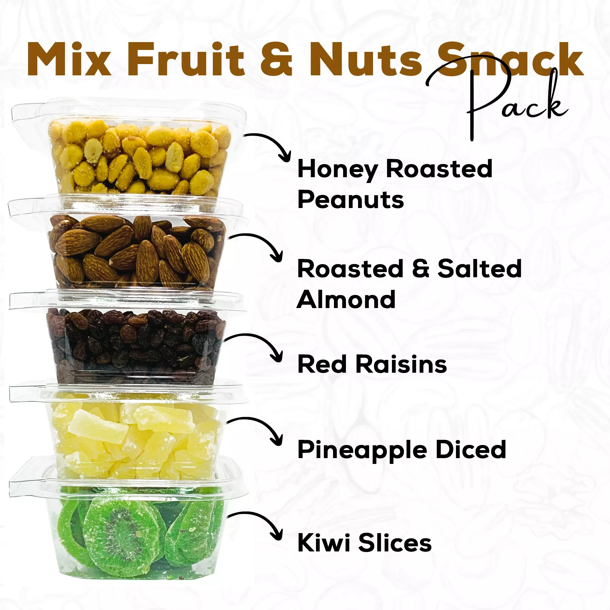 Mix Fruits & Nuts Snack Packs