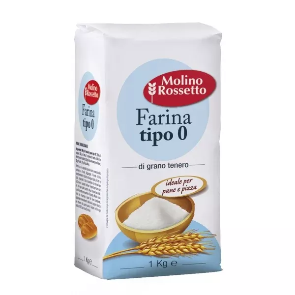 Molino Rossetto Flour Type "0", Idea for Pizza and Bread, 2.2lb | 1kg