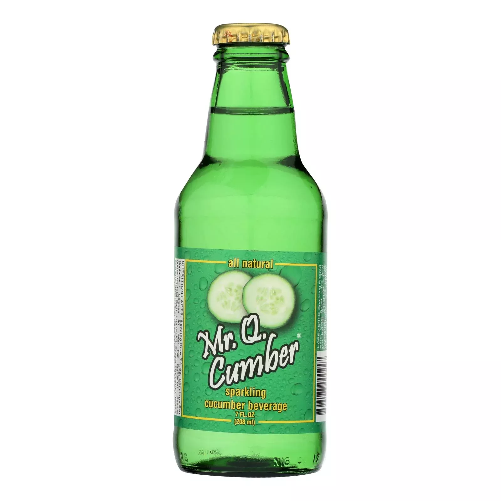 Mr. Q.Cumber Sparkling Beverage - Case of 24 - 7 Ounce