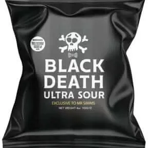 Mr Simms Black Death Ultra Sour – Authentic UK Import