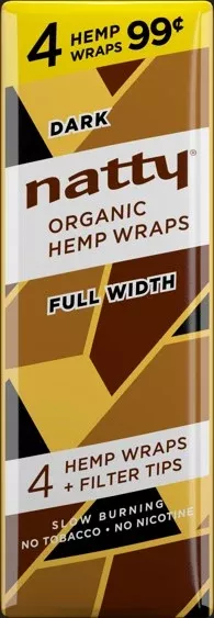 Natty Hemp Wrap Dark 4/ 99 Packs 60ct