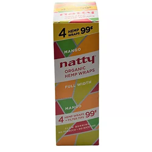 Natty Hemp Wrap Mango 4/ 99 oz 15 Per 4 Pack
