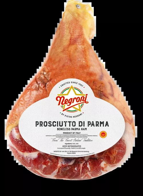 Negroni Prosciutto Di Parma PDO, Aged 24 months, Approx. 16 lb