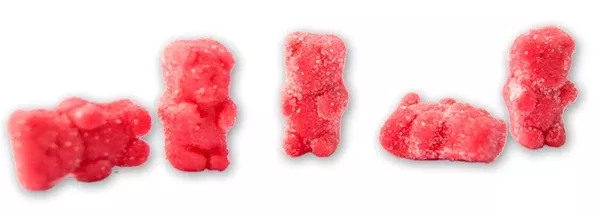 Neon Pink Gummi Bears 5LB Bulk