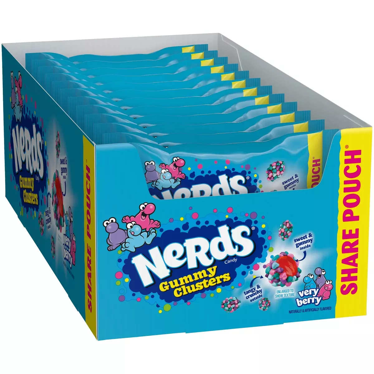 Nerds Gummy Cluster Very Berry King 3 oz 12 Per Box