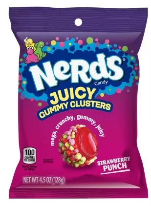 Nerds Juicy Gummy Clusters Peg Bag 4.5 oz