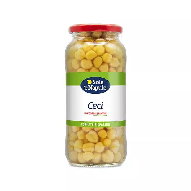 O Sole e Napule Chick Peas, Ceci Beans, 19 oz | 540g