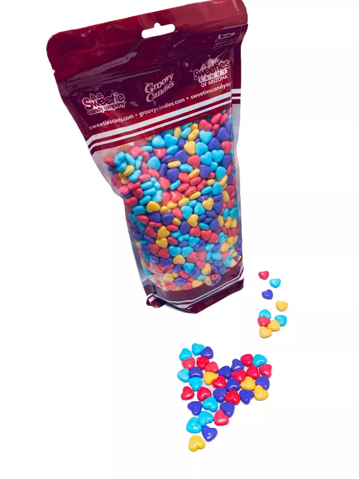 Oak Leaf Pastel Hearts 3lb Bag Bulk