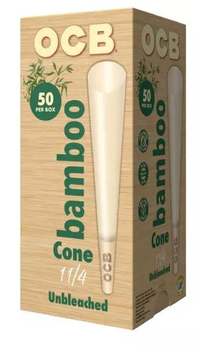 OCB Bamboo Cone 1.25 Tower 50 Box
