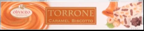 Oliviero Torrone Soft Nougat Chocolate Biscuits and Chopped Hazelnuts, 150g