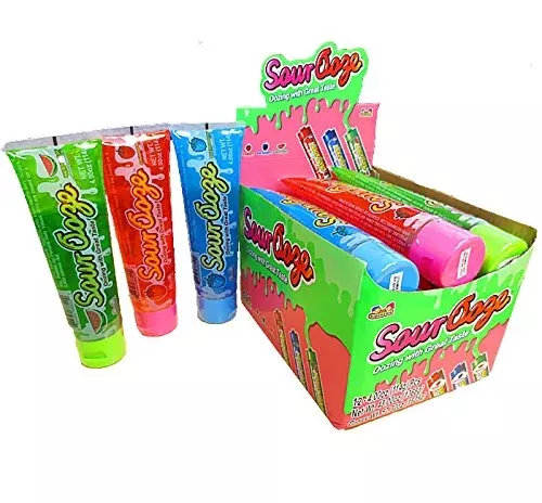 Ooze Tube Sour Candy 12 Per Box