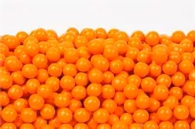 Orange Sixlets 10LB Bulk