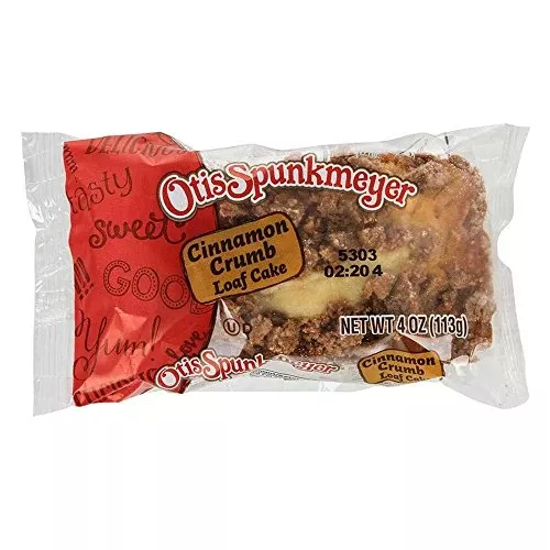 Otis Spunkmeyer Cinnamon Crumb Cake Loaf, Individually Wrapped, 4 oz