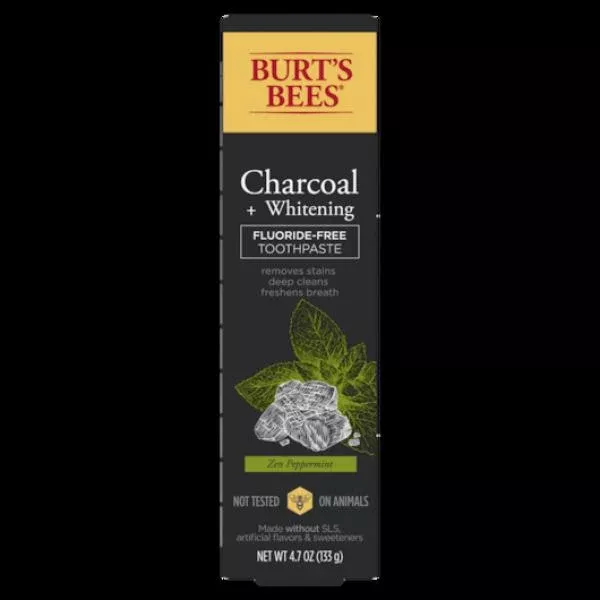 P&g Retail- Health & Beauty Burt's Bees Flouride Free Charcoal Toothpaste 2 - 6 - 4.7 Ounce