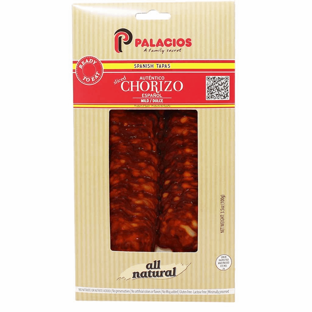 Palacios Pre-Sliced Mild Chorizo, Imported in Spain, 3.5 oz