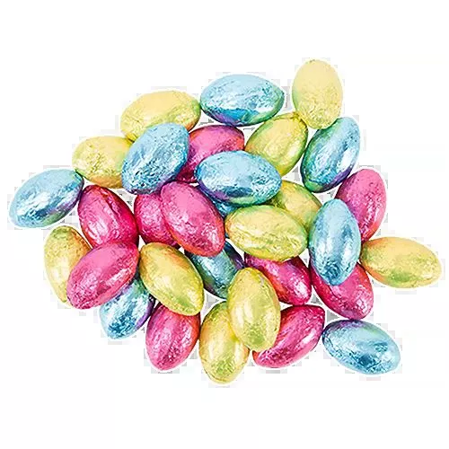 Palmer Pastel Color Foiled Chocolate Eggs - 3 LB Bulk Bag