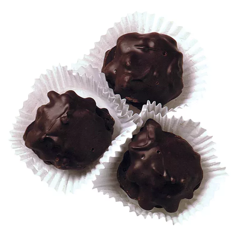 Pecan Caramel Patties - Dark Chocolate 5lb