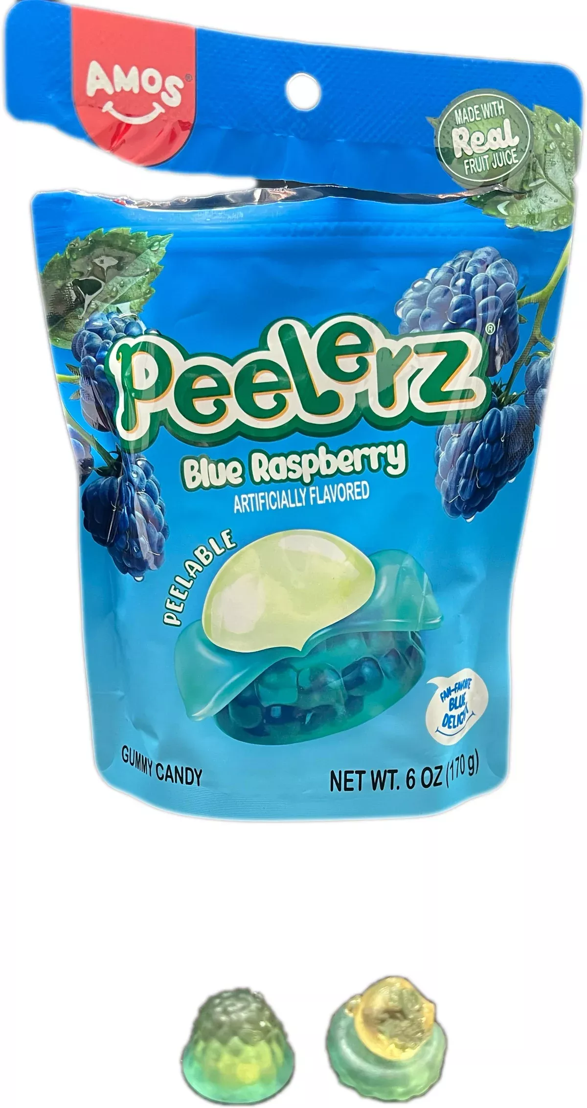 Peelerz 6oz bag Gummy Blue Raspberry