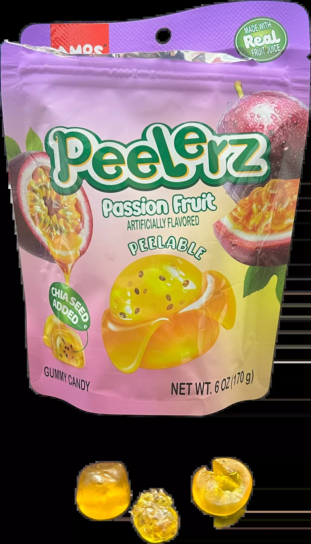 Peelerz 6oz bag Gummy Passion Fruit