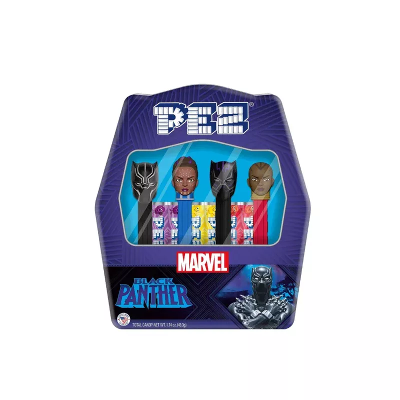 Pez - Marvel Black Panther Candy Dispenser Gift Tin 1.74 oz.