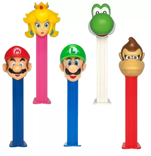 PEZ Nintendo Super Mario Collection Candy Dispenser - 1-Piece Blister Pack