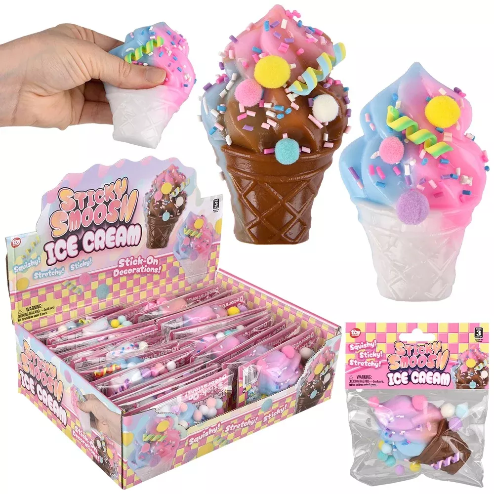 Pick & Pull Sticky Taba Ice Cream Cone 3.75''