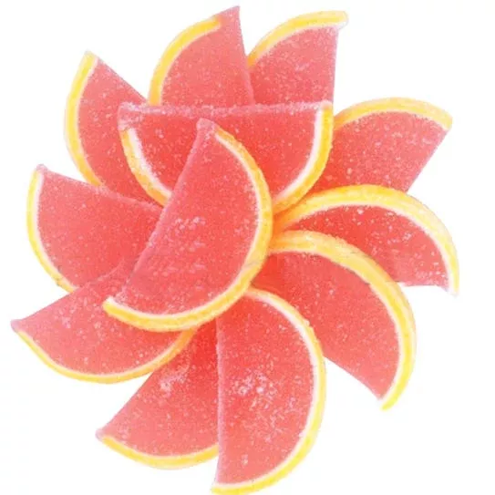 Pink Grapefruit Fruit Jelly Slices 5LB