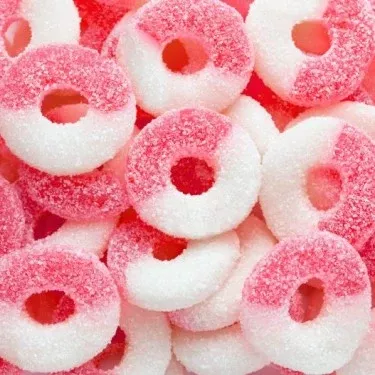 Pink Watermelon Gummi Rings 4.5 lbs