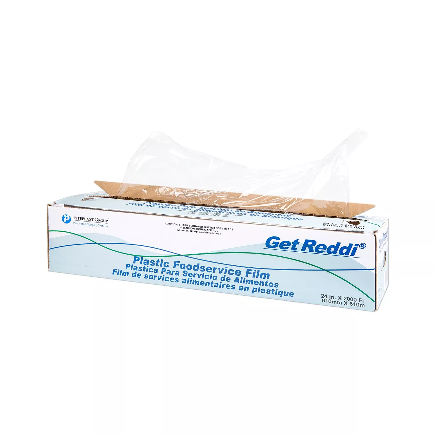 Pitt Plastics/inteplast 24 In. X 2000 Ft 0.35 Mil Clear Cutter Box 2000 Feet Capacity - 1 Count - 2000 Per Case