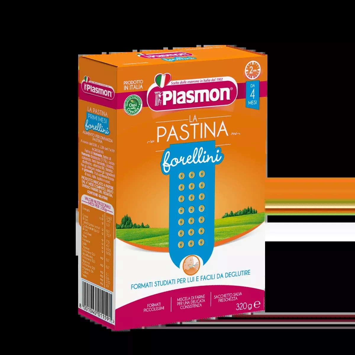 Plasmon Baby Pasta Forellini, 11.28 oz | 320g