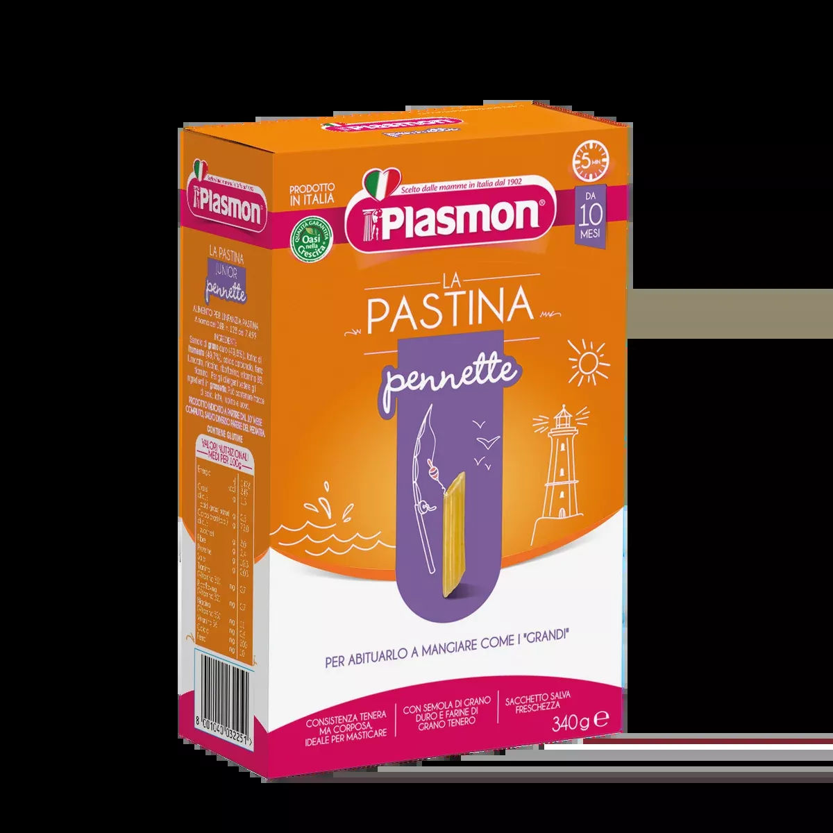 Plasmon Baby Pasta Pennette, 12 oz | 340g