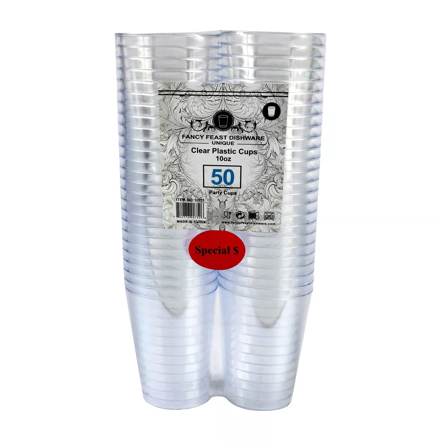 Plastic Clear Cup | 50ct, Bag