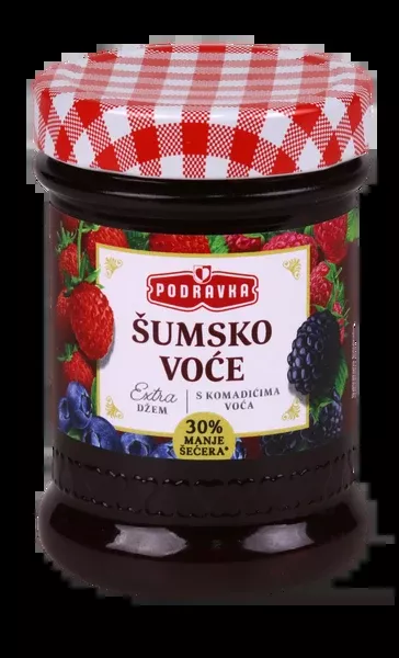Podravka Jam Extra Forest Fruit, Sumsko Voce, 11.3 oz | 320g